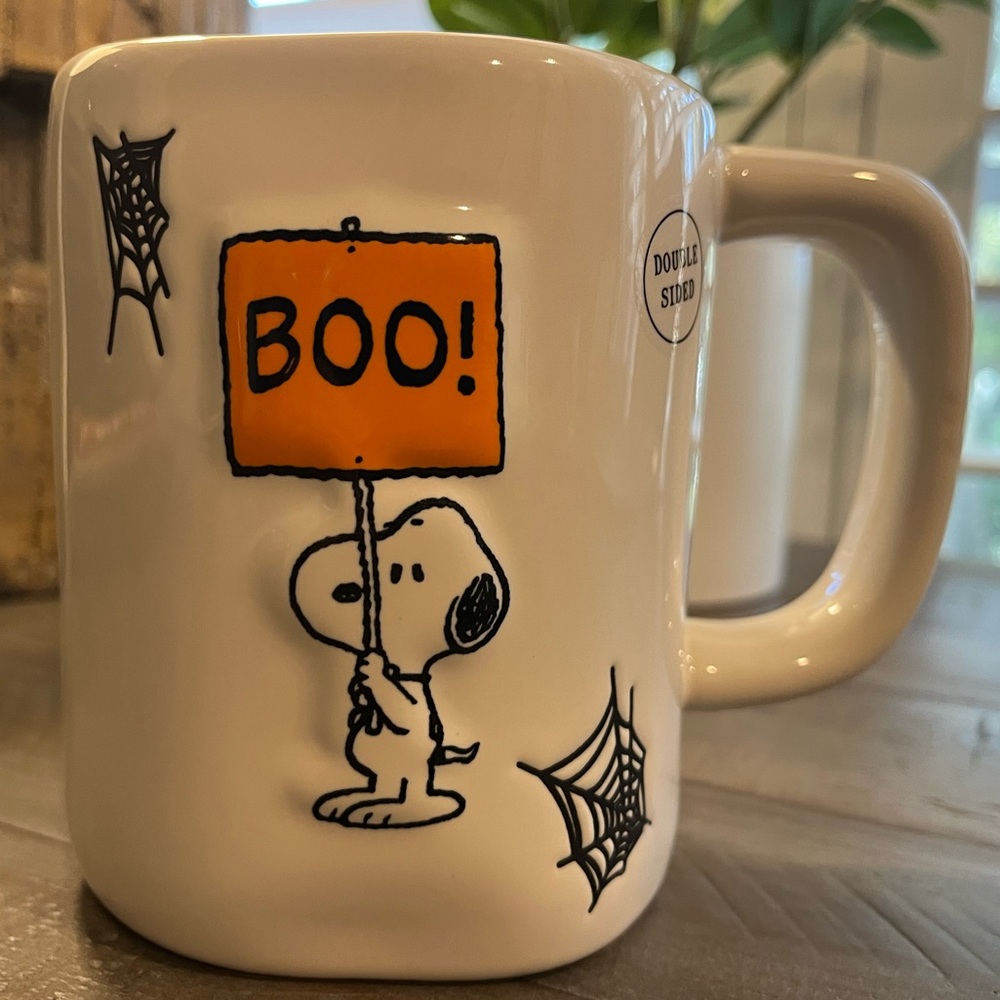 Peanuts & Rae Dunn Snoopy Halloween Mug - BOO!